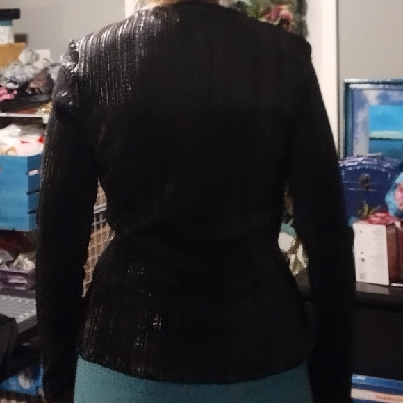 Silver Metallic layered top - Picture 5 of 13